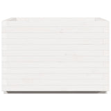 Garden Planter White 70x70x49.5 cm Solid Wood Pine 847364