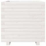 Garden Planter White 50x50x49.5 cm Solid Wood Pine 3282515