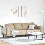 Living Room Couch Light Grey 250 x 77 x 76 cm 3335109