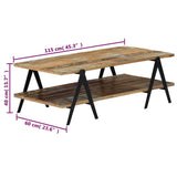 Coffee Table 115x60x40 cm Solid Reclaimed Wood 248095