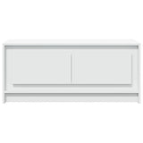 Coffee Table with LED Lights White Engineered Wood 851984