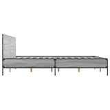 Bed Frame without Mattress Grey Sonoma 120x200 cm 3279995