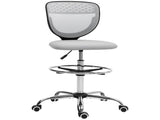 68-88cm Draughtsman Office Chair, with Wheels - Light Grey T3398P344805
