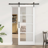 Sliding Door Manual ORKDAL White 83 x 202 cm Wood and metal 3332446