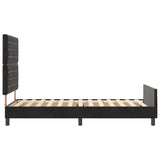 ZNTS Bed Frame Black 90x200 cm Velvet 3344851