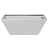 Garden Planter 5 pcs Silver 40 x 40 x 15 cm Galvanised Steel 873821