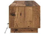 LED TV Cabinet Old Wood Engineered Wood 897353