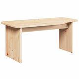 Coffee Table 2 pcs Natural Solid pine wood 873523