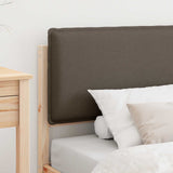 Bed Frame with Upholstered Headboard Taupe 75 x 190 cm 877882