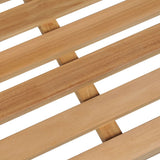 Garden Bench Warm Teak Wood Fine Sanded Teak Hardwood Large 316624