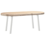 Coffee Table Legs 4 pcs White 42 cm Steel 4012489