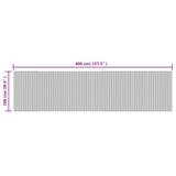 Rug Rectangular Dark Brown 100x400 cm Bamboo 376821
