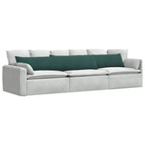 Sofa Pillows 2 pcs Dark green 200 x 40 cm Corduroy Fabric 42013887