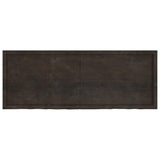 Bathroom Countertop Dark Brown 160x60x cm Treated Solid Wood 3156256