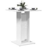 802102 Bistro Table White 60x60x75 cm Engineered Wood