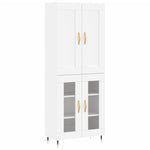 Highboard White 69.5x34x180 cm Engineered Wood 3199601