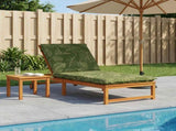 Sunlounger Cushion GEMERT 100% Polyester Leaf Design 947420
