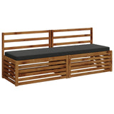 2-Piece Bench Cushions VUGHT 2 pcs 100% Polyester Anthracite 952237