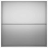 Garden Planter 2 pcs Silver 100 x 100 x 20 cm Galvanised Steel 8005033