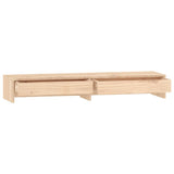 Monitor Stand 100x27x15 cm Solid Wood Pine 813959