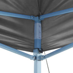 Professional Folding Party Tent with 2 Sidewalls 2x2 m Steel Anthracite 48884