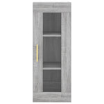 Highboard Grey Sonoma 34.5x34x180 cm Engineered Wood 3199167