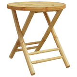 Bistro Set Natural Bamboo Bamboo 3 piece set Foldable 3278531