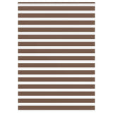 Zebra Blind Brown 160x200 cm Fabric Width 155.9 cm Polyester 4014377