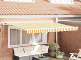 Awning Canopy Replacement for 3x2 m Yellow & White Stripe 42000401