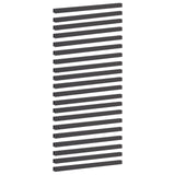 Garden Cover Profile 20 pcs 100 x 5 x 5 cm Steel Black 8012992
