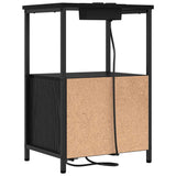 Bedside Cabinet 2 pcs Black Oak 40 x 31 x 60 cm Engineered Wood 859441