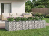 Gabion Raised Bed 3 pcs Silver 3422227
