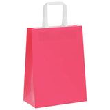Paper Bags 250 pcs with Handles Pink 21x11x28 cm 4101895