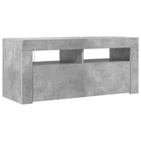 TV Cabinet with LED Lights Concrete Grey 90x35x40 cm 804323