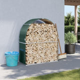 Log Holder Green 120x45x140 cm Galvanised Steel 364541