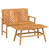 ZNTS 2 Piece Garden Lounge Set Solid Wood Acacia 362235