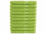 Premium Towels SOLUND 10 pcs Apple Green 100x200 cm 600 gsm 137511