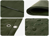 Tarpaulin with Eyelets Green 6 x 10 m 260 gsm PE 42039378