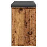 Shoe Bench Old Wood 82x32x50 cm Engineered Wood 857623