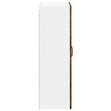 Wall Glass Cabinet PORTO Old Wood 60 x 31 x 100 cm 885533