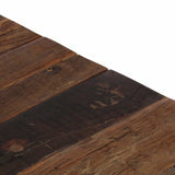 Coffee Table Silver Stainless Steel and Solid Sleeper Wood 349981