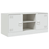 TV Cabinet White 99x39x44 cm Steel 841690