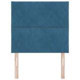 Headboard Height Adjustable Dark blue 90 cm Velvet 3337897