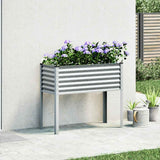 Garden Planter 100x45x90 cm Galvanised Steel 4008973