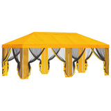 Gazebo Cover with Sidewalls 6 x 3 m Yellow Polyester 190 900417