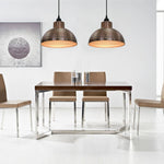 Ceiling Lamps 2 pcs Semi-spherical Copper Colour 242556