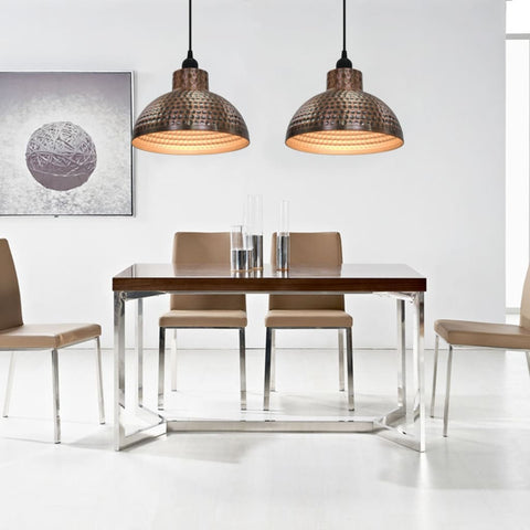 Ceiling Lamps 2 pcs Semi-spherical Copper Colour 242556