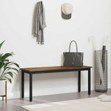 Bench Smoke Oak 110 x 35 x 45 cm Engineered Wood 892598