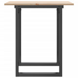 ZNTS Dining Table O-Frame 60x60x75 cm Solid Wood Pine and Steel 3282670