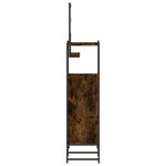 ZNTS 3 Piece Bathroom Cabinet Set Smoked Oak Engineered Wood 3214346